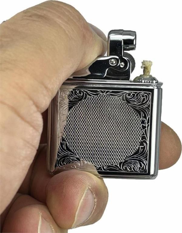 Retro Benzinli Çakmak Muhtar Çakmağı Gümüş - Image 1