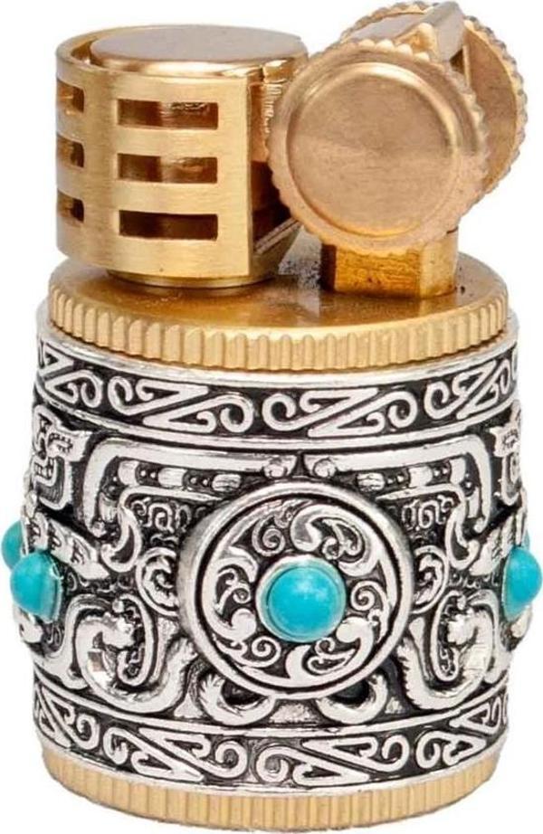 Mini Retro Sultan Benzinli İşlemeli Kadın Çakmak - Image 1