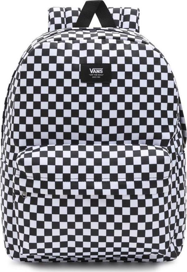 Vans Old Skool Check Sırt Çantası Siyah Beyaz - Image 1