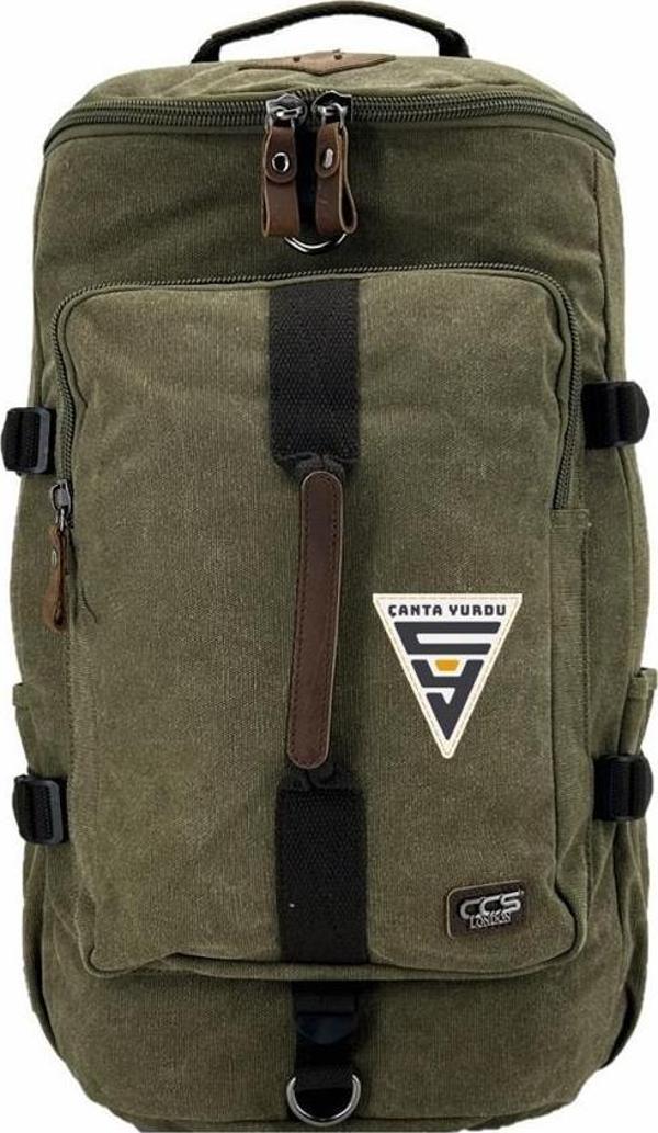 Ççs London 51566 Kanvas Spor Sırt Çantası Yeşil - Image 1