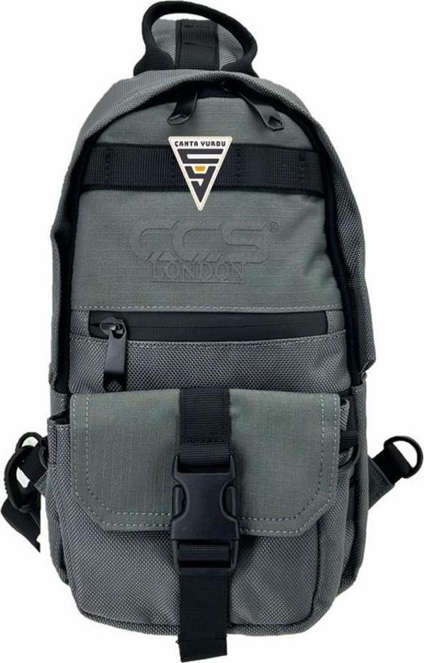 Ççs London 51606 Çapraz Askılı Sırt Çantası Gri - Image 1