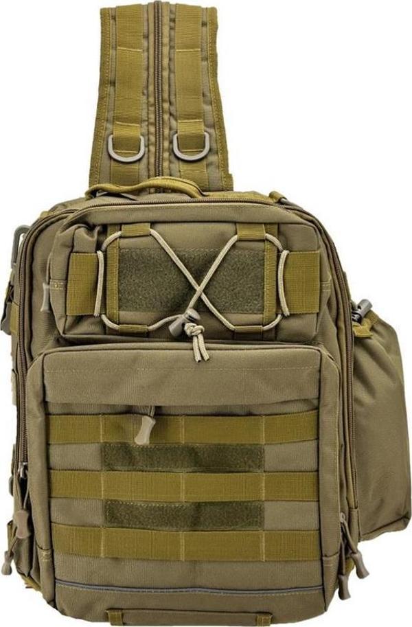 Taktikal TK1005 Bodybag 20 LT Taktic Çapraz Sırt Çantası Kahve - Image 1