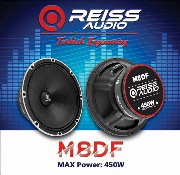 Reiss Rs-M8Df 20Cm Özel Seri Ciftti 900Watt 400Rms Oto Midrange Iki Adet - Image 1