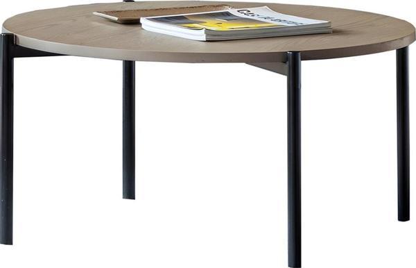 Hitit Dekorasyon Tia Siyah Metal&ahşap Orta Sehpa - Image 1