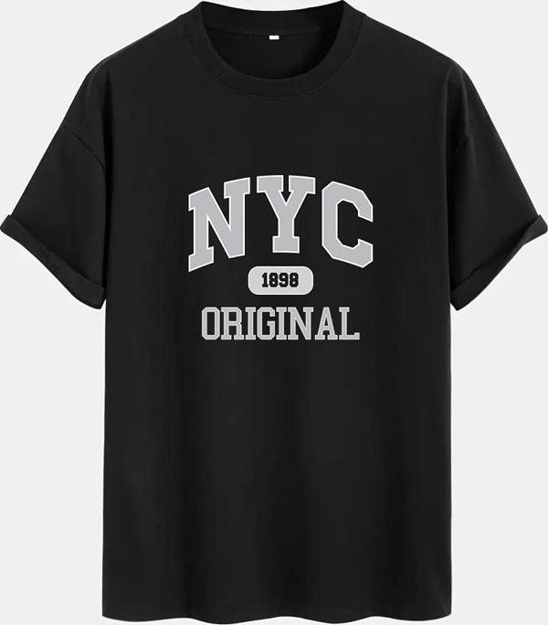 NYC Baskılı Unisex Oversize Tshirt - Image 1