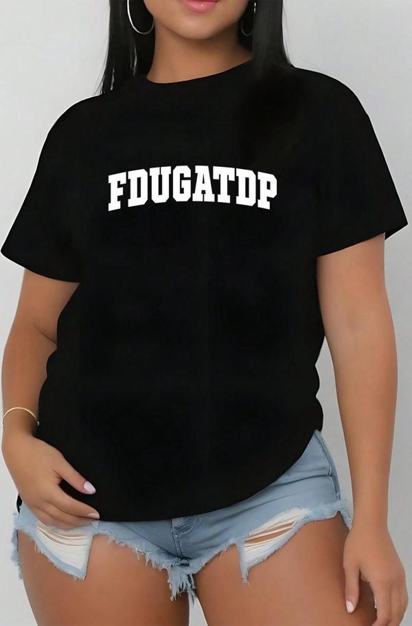 FDUGATDP Baskılı Unisex Oversize Tshirt - Image 1