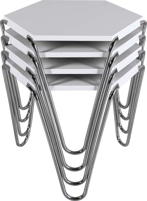 Veys Sehpa 4 Lü Piramit Zigon Sehpa - Image 1