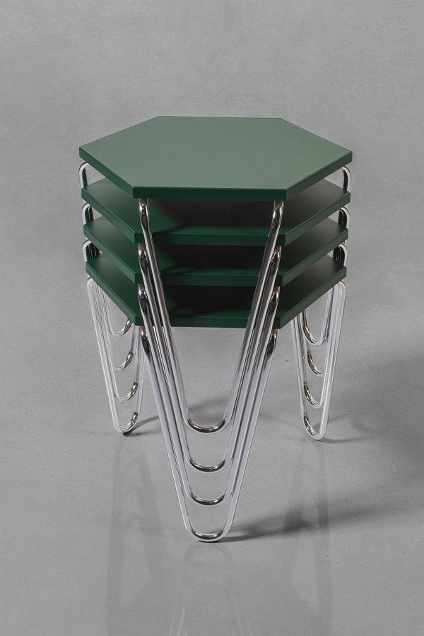 Veys Sehpa 4 Lü Piramit Zigon Sehpa - Image 1