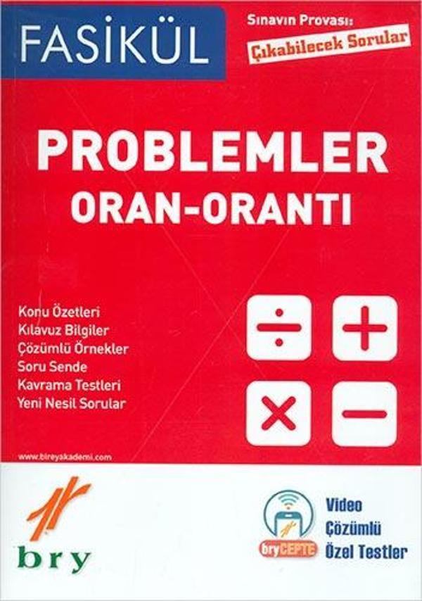 FASİKÜL - Matematik - Oran-Orantı - Problemler - Birey Yayıncılık - Image 1