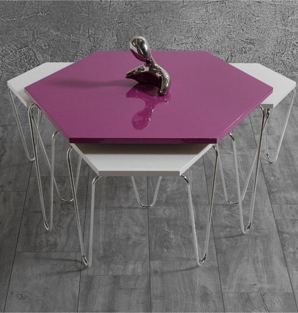 Veys Sehpa Piramit Orta Sehpa - Zigon Sehpa ( Set Takım ) - Image 1