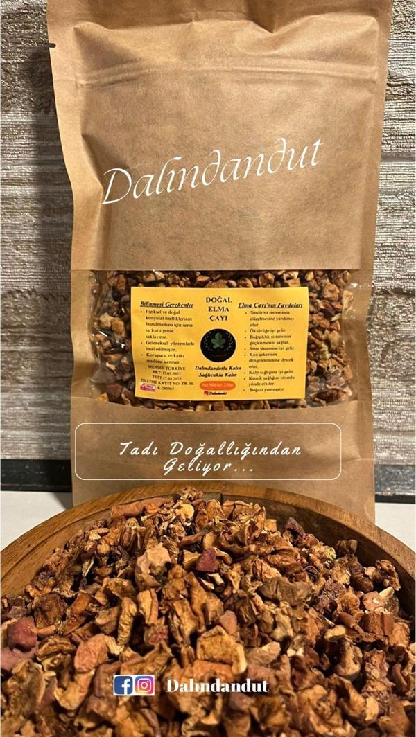 Dalındandut Yeni Mahsül Doğal Kurutulmuş Organik Elma Çayı 250Gr - Image 1