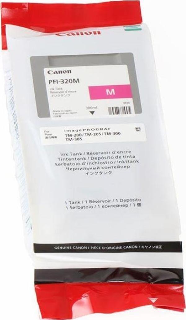 Feyza Bilişim® Canon PFI-320 M (Magenta) Kırmızı Plotter Orijinal Mürekkep Kartuş 300 ml. (2892C001) - Image 1