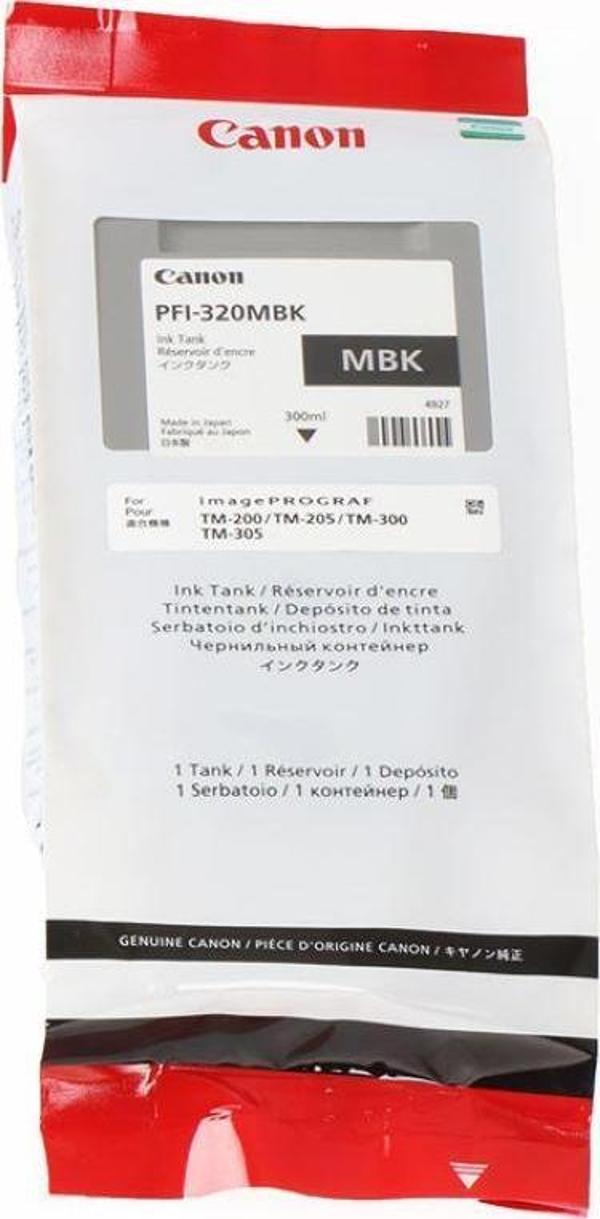 Feyza Bilişim® Canon PFI-320 MBK (Matt Black) Matt Siyah Plotter Orijinal Mürekkep Kartuş 300 ml. (2889C001) - Image 1