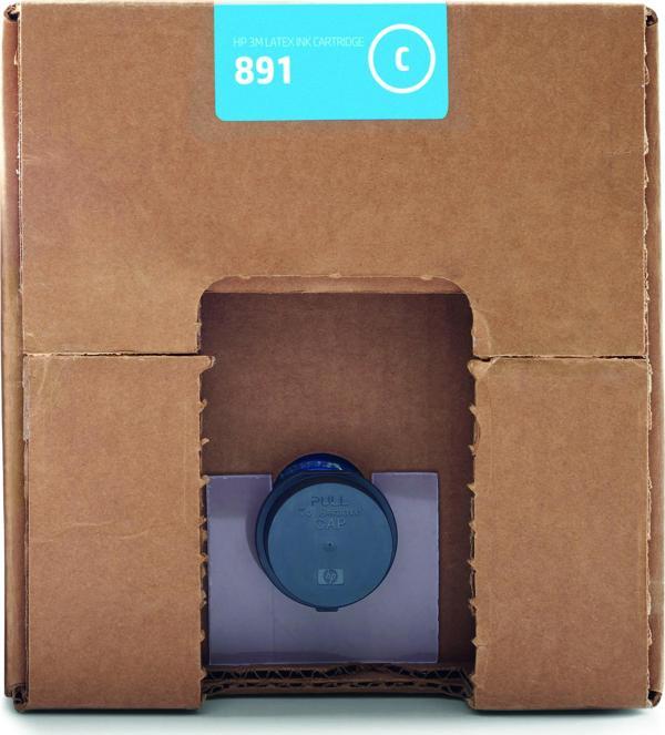 Feyza Bilişim® HP 3M 891 C 10 Litrelik Cyan Latex Mürekkep Kartuşu (G0Y72A)								 - Image 1