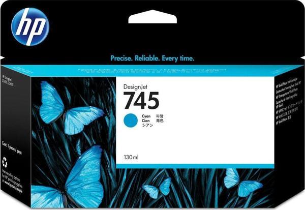 Feyza Bilişim® HP 745 Cyan 130 ml. Mavi Orijinal Plotter Designjet Mürekkep Kartuşu (F9J97A)								 - Image 1
