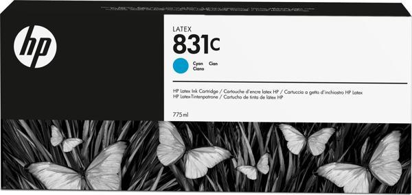 Feyza Bilişim® HP 831C Cyan 775 ml. Mavi Orijnal Latex Mürekkep Kartuşu (CZ695A)								 - Image 1