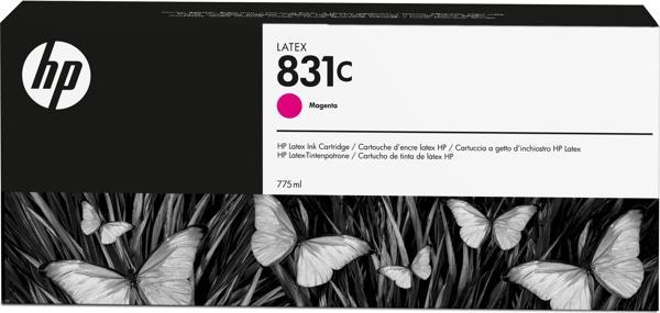 Feyza Bilişim® HP 831C Magenta 775 ml. Macenta Orijnal Latex Mürekkep Kartuşu (CZ696A)								 - Image 1