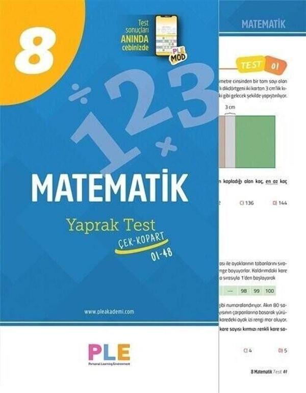 8.Sınıf - Matematik - Yaprak Testi (1-48) - Birey Yayınları - Image 1