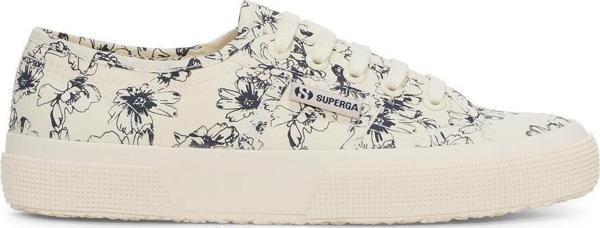 2750 Sketched Flowers Kadın Bej Sneaker - Image 1