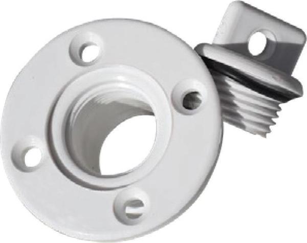 Nuova Rade Plastik Micoz Beyaz Yuvarlak 1/2" - Image 1