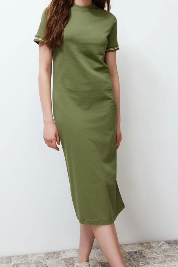 Moda Fit Mezuniyet Balo Metalik Kumaş Örme Straplez Kolsuz Kol Bodycone Mini Boy Elbise - Image 1