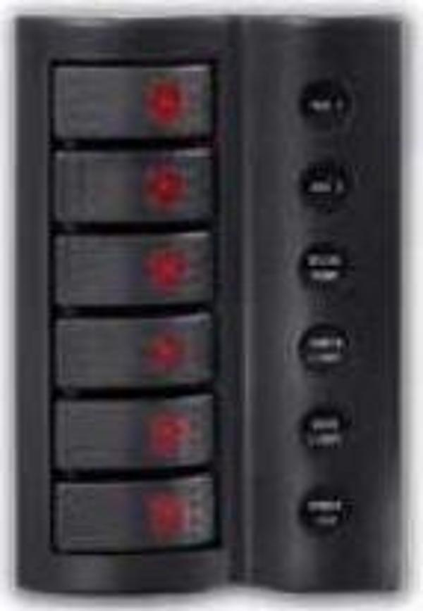 Sealux Swıtch Panel 6 Lı Çift Led - Image 1