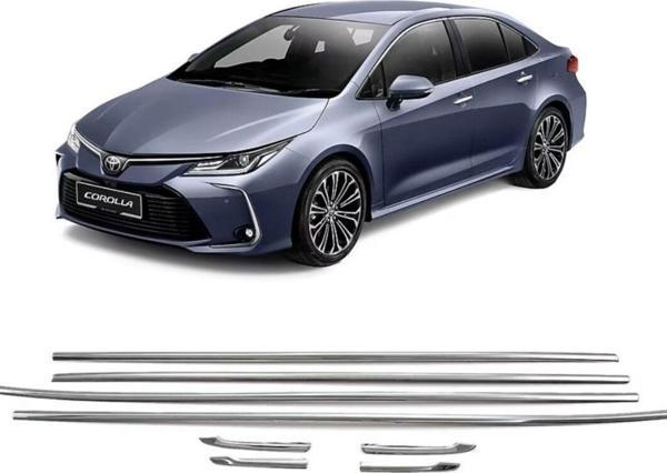 Toyota Corolla krom cam çıtası (Sadece Alt Kısım) 2023+ Sonrası - Image 1
