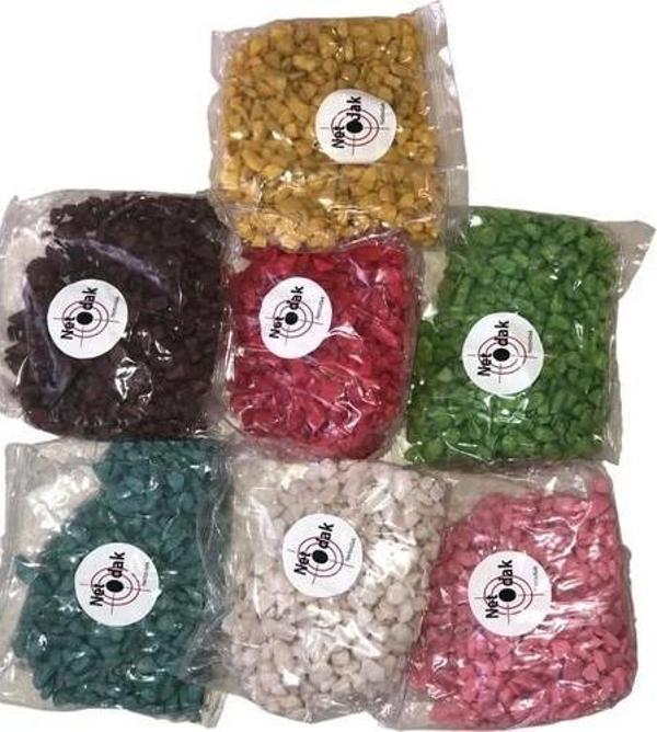 Dekoratif Vazo Taşı Renkli Saksı Taşı 5 Paket Renkli Dekoratif Taş Çakıl Taşı Küllük Taşı (4 Kilogrm) - Image 1