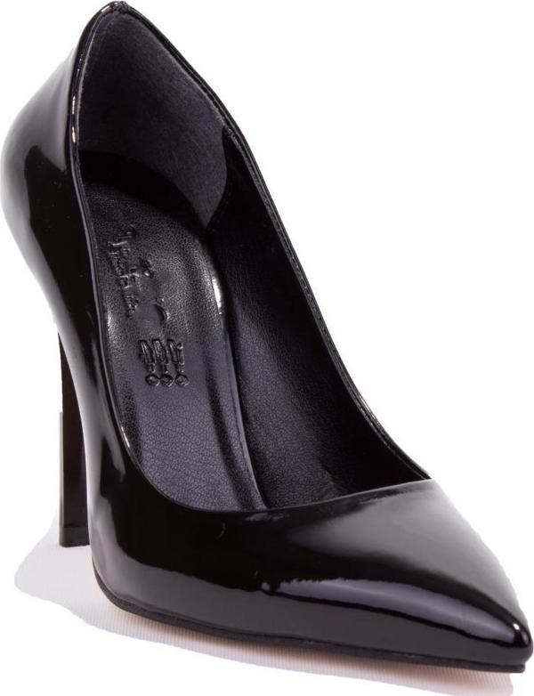 Dagoster DZA07-388460 Siyah Rugan Stiletto Topuklu Kadın Ayakkabı - Image 1