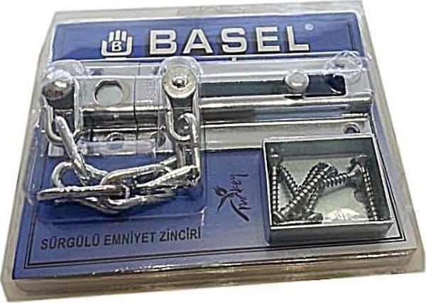 Sürgülü Emniyet Kapı Zinciri (Saten) Çelik Kapı Zinciri - Image 1