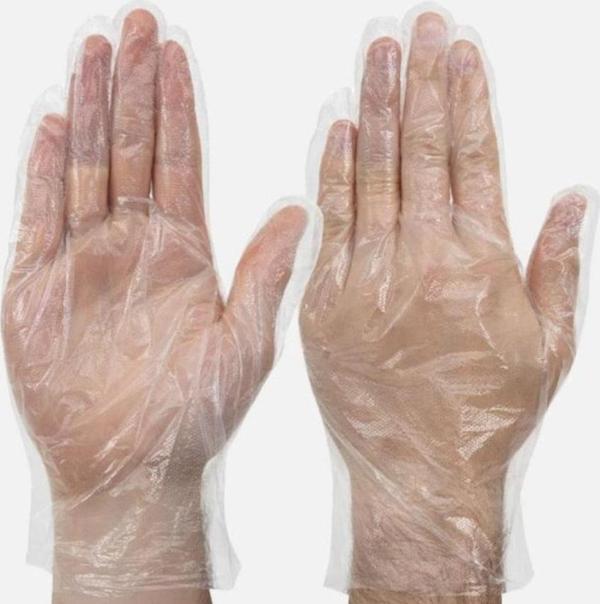Tek Kullanımlık Şeffaf Poşet Eldiven Börek Eldiveni (100 Adet) - Image 1