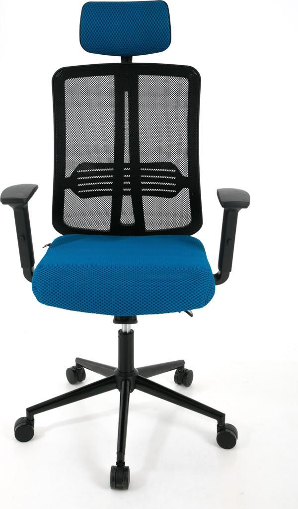 ZEONEST ZEON | COMFORT Ofis koltuğu Çalışma Koltuğu |Mavi |Siyah  Yıldız Ayak - Image 1