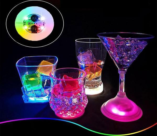 Işıklı Yapışkanlı Bardak Altı Aparatı Ledli 3 Fonksiyonlu 6 cm Çap - Image 1
