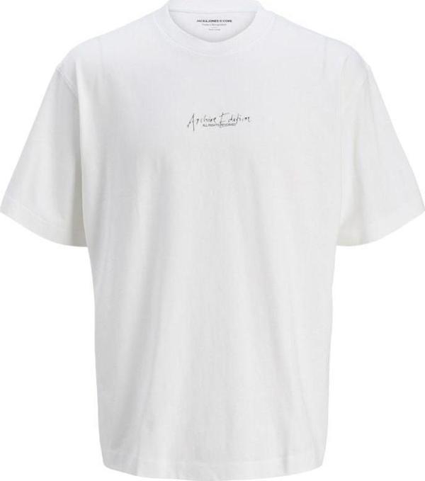 Jack&Jones Chrore Sılver Prınt Oversıze Erkek Tişört 12273211 - Image 1