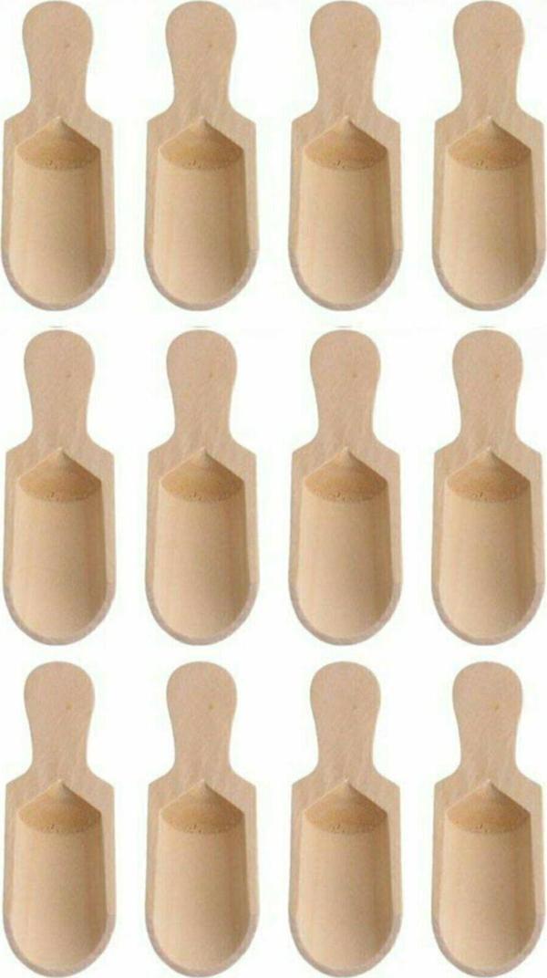 12 Adet Mini Kürek Baharat Kaşığı - Image 1
