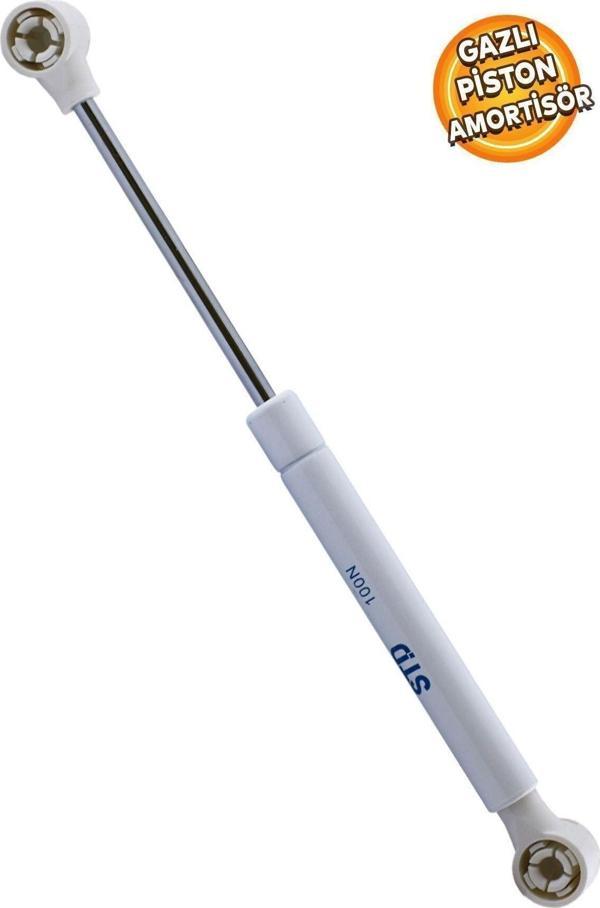 Dolap Kapak Pistonu Mutfak Dolabı Kapağı Gazlı Amortisörlü Piston 100n / 25cm - Beyaz Renk - Image 1