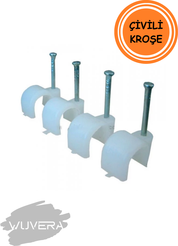 Wuvera No:4 Çivili Kroşe – Kablolarınız İçin Pratik ve Dayanıklı Çözüm! - Image 1