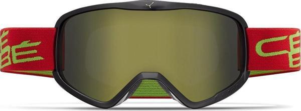 Cebe RAZOR L  Mat Black Red Lime Dark Grey Flash Gold Cat.3 Kayak Gözlüğü - Image 1