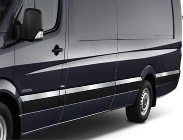 Mercedes Sprinter Uyumlu Yan Kapı Çıtası 2006-2018 Paslanmaz Çelik Parça - Image 1