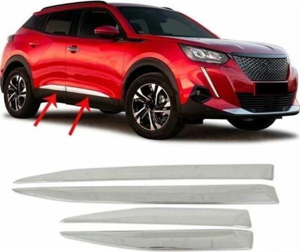 Peugeot 2008 Uyumlu Yan Kapı Çıtası Paslanmaz Çelik Parça - Image 1