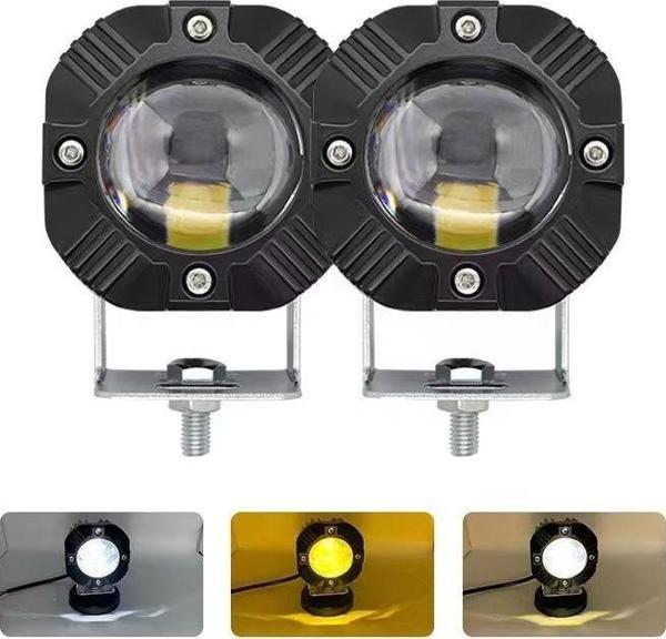 Offroad Sis Lambası 40W Beyaz-Amber Çakarlı 12-30V / Lass294 - Image 1