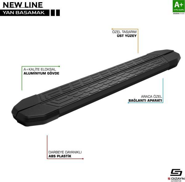 Mg Zt Uyumlu Newline Siyah Yan Basamak 173 Cm 2018 Üzeri Parça - Image 1