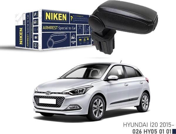 Hyundai İ20 Uyumlu -2015 Araca Özel Kol Dayama Siyah Niken Parça - Image 1