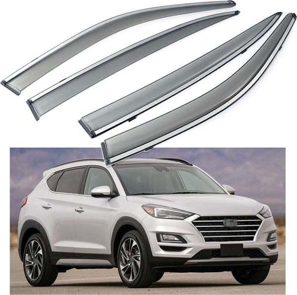 Hyundai Tucson Uyumlu 2015 2020 Kromlu Cam Rüzgarlığı Parça - Image 1