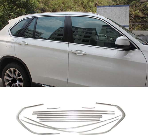 Bmw X5 Uyumlu 2014 2019 Cam Çıtası Kaplama Krom Parça - Image 1
