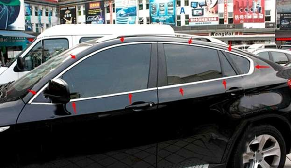 Bmw X6 Uyumlu 2016 Sonrası Cam Çıtası Kaplama Krom Parça - Image 1
