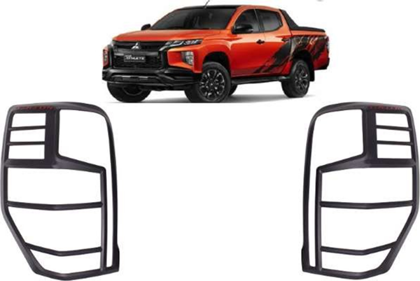 Mitsubishi L200 Uyumlu 2019 Sonrası Arka Stop Kaplama ABS Siyah Parça - Image 1