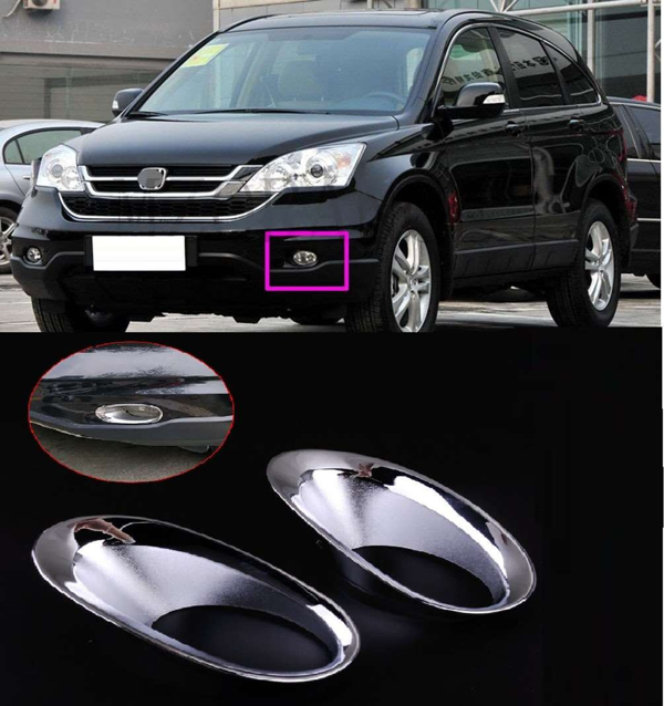 Honda Cr-V Uyumlu 2010 2012 Sis Lambası Kaplama Krom Parça - Image 1