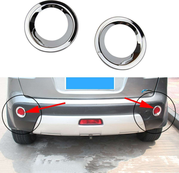 Nissan Qashqai Uyumlu 2006 2009 Arka Reflektör Çerçevesi Krom Parça - Image 1