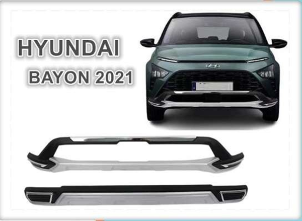 Hyundai Bayon Uyumlu 2021 Sonrası Ön Arka Tampon Koruma Difüzör Parça - Image 1